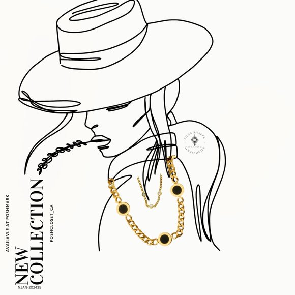 Vintage Style Stainless Steel Necklace - Picture 2 of 2